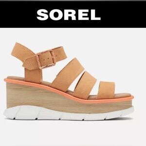 SOREL WOMEN'S size 10 JOANIE™ III ANKLE STRAP WEDGE SANDAL